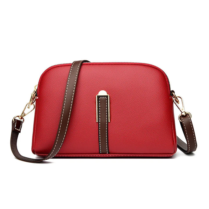 Bolsa de Ombro de Couro de Luxo para Mulheres