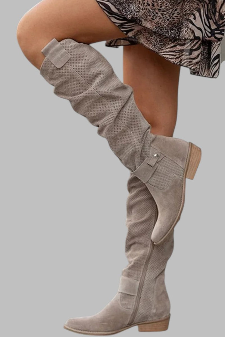 Janika | Botas de Camurça Vintage até ao Joelho