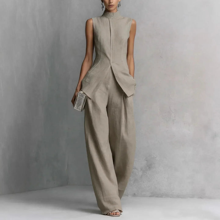 Conjunto Casual de Duas Peças Primavera/Verão