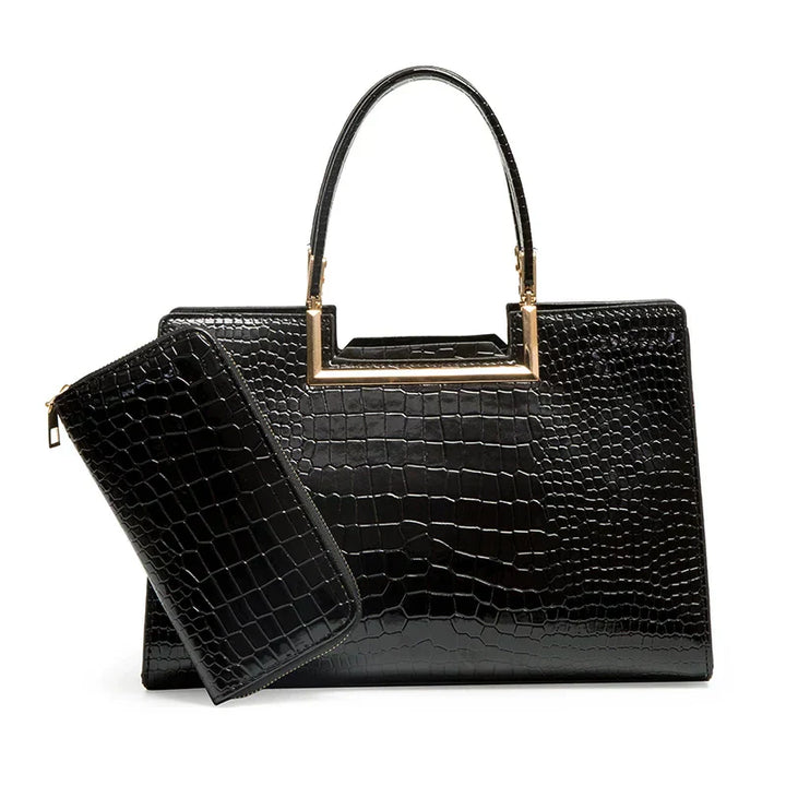 Conjunto de Bolsa e Carteira de Couro