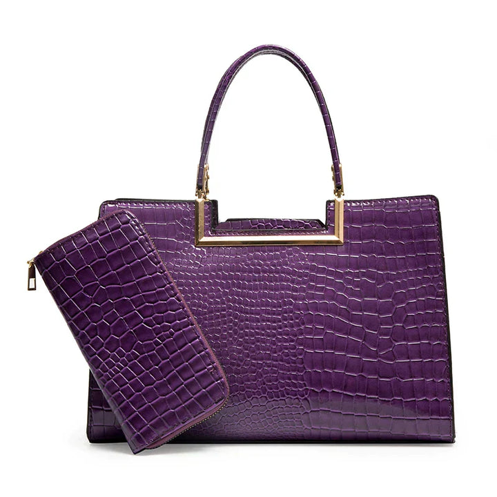 Conjunto de Bolsa e Carteira de Couro