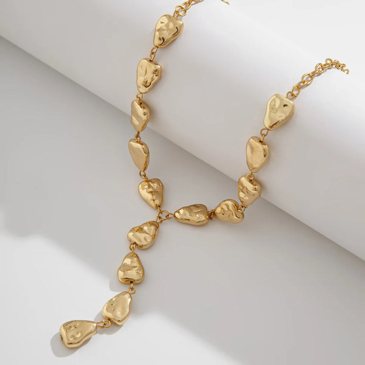 Colar Lariat Inspirado na Pedra Moderna
