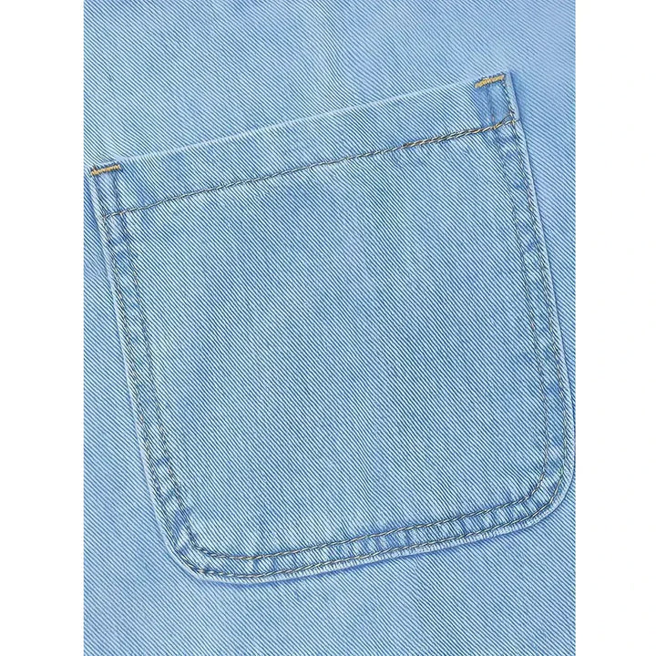 Saylor | Vestido Relaxado em Look Denim