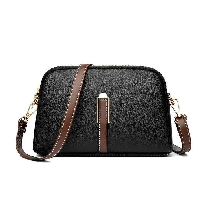 Bolsa de Ombro de Couro de Luxo para Mulheres
