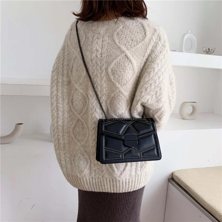 Bolso de Ombro Elegante - Moda em PU Couro