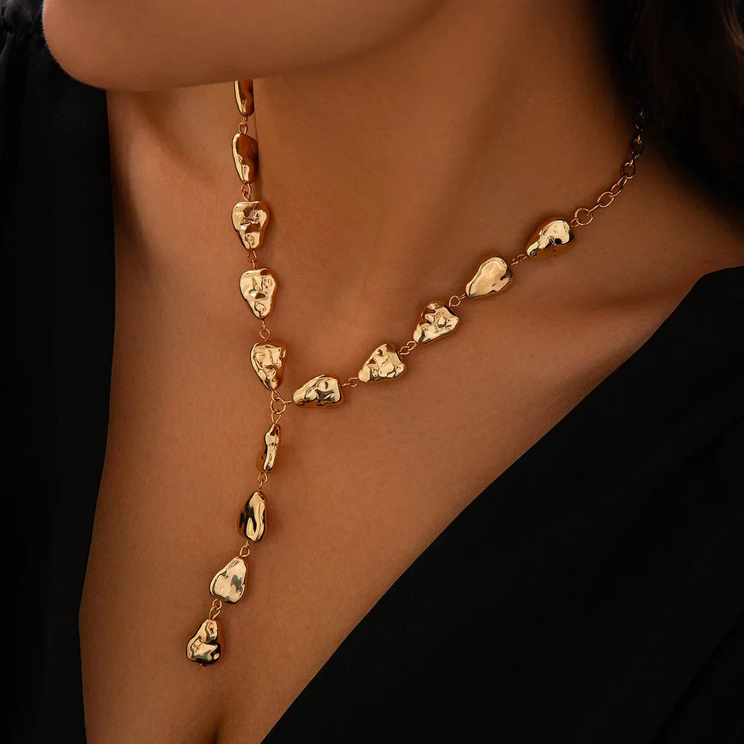 Colar Lariat Inspirado na Pedra Moderna