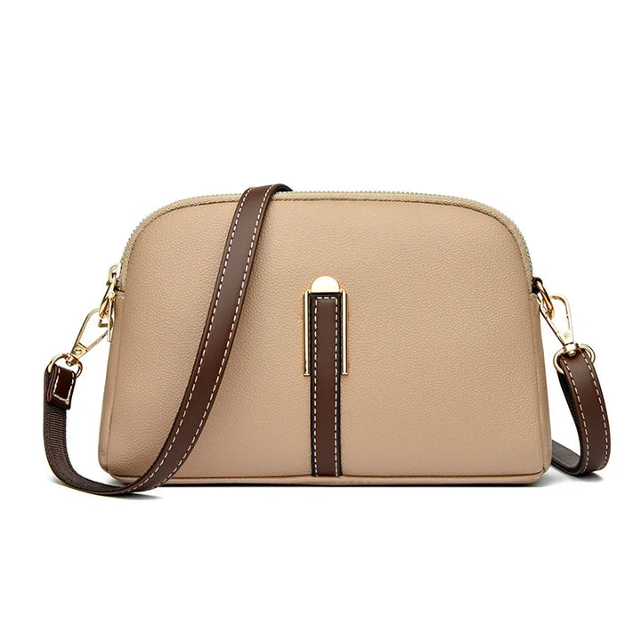 Bolsa de Ombro de Couro de Luxo para Mulheres