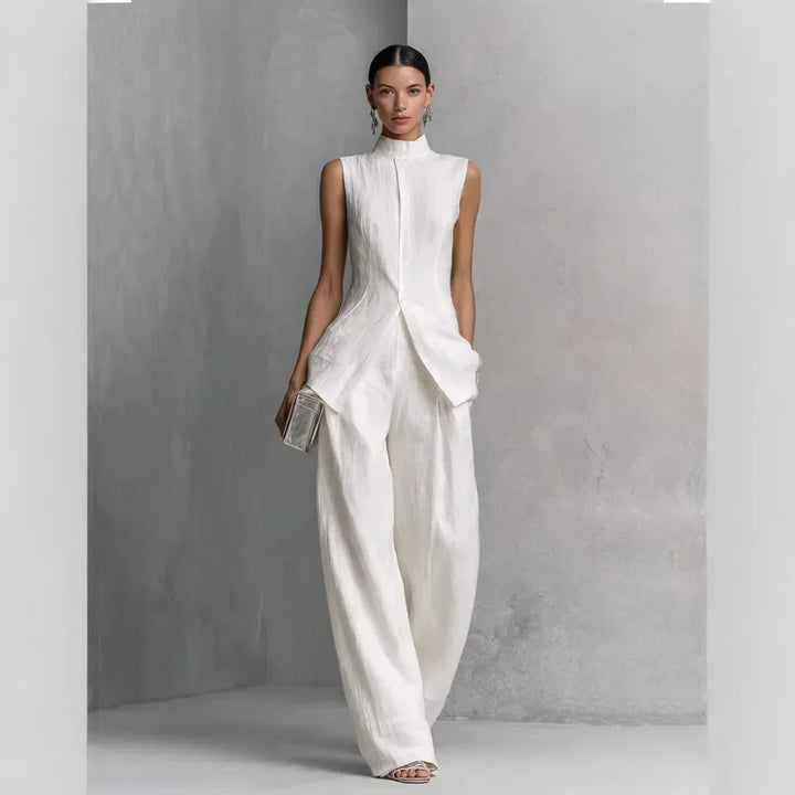 Conjunto Casual de Duas Peças Primavera/Verão