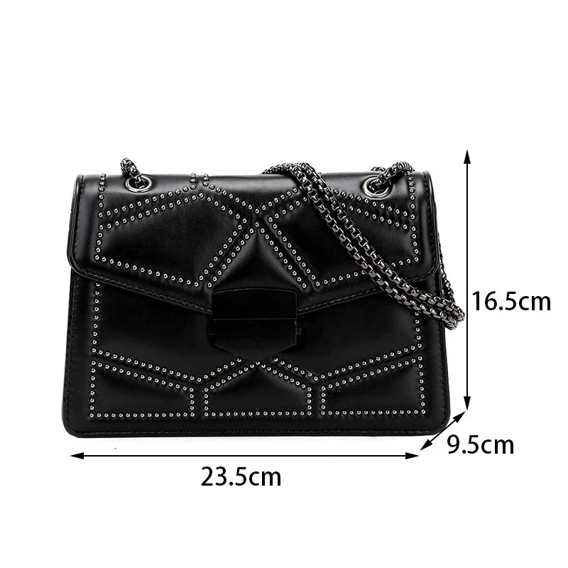 Bolso de Ombro Elegante - Moda em PU Couro