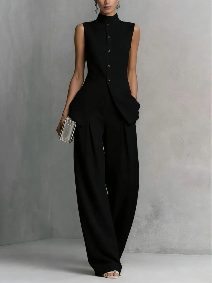 Conjunto Casual de Duas Peças Primavera/Verão