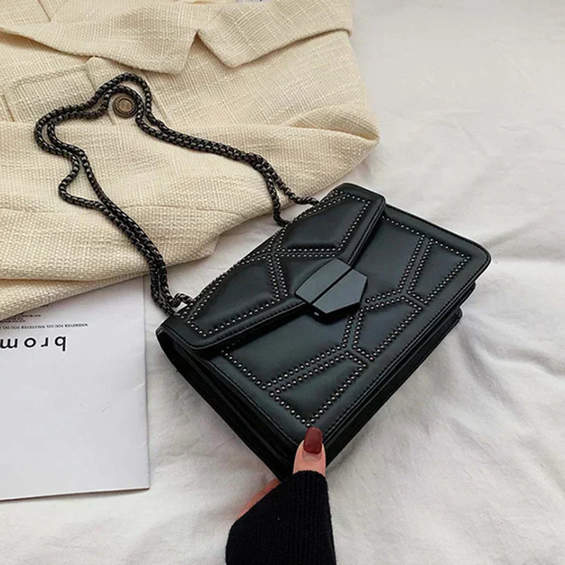 Bolso de Ombro Elegante - Moda em PU Couro