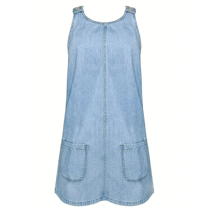 Saylor | Vestido Relaxado em Look Denim