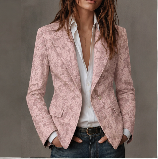 Estelle | Blazer Jacquard Cachemire Ajustado