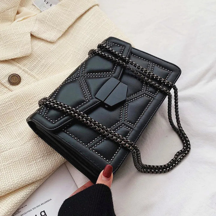 Bolso de Ombro Elegante - Moda em PU Couro