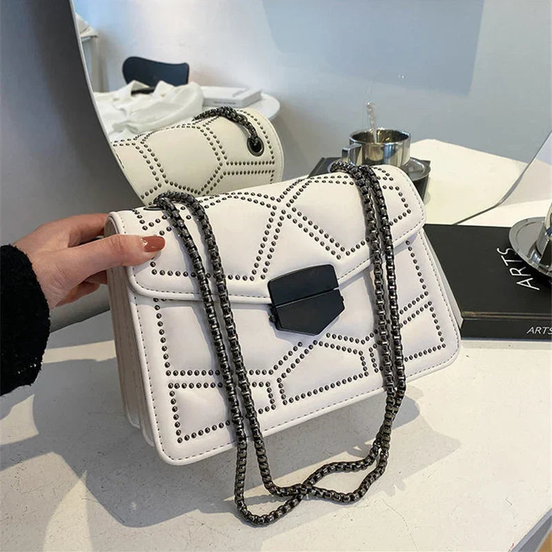 Bolso de Ombro Elegante - Moda em PU Couro