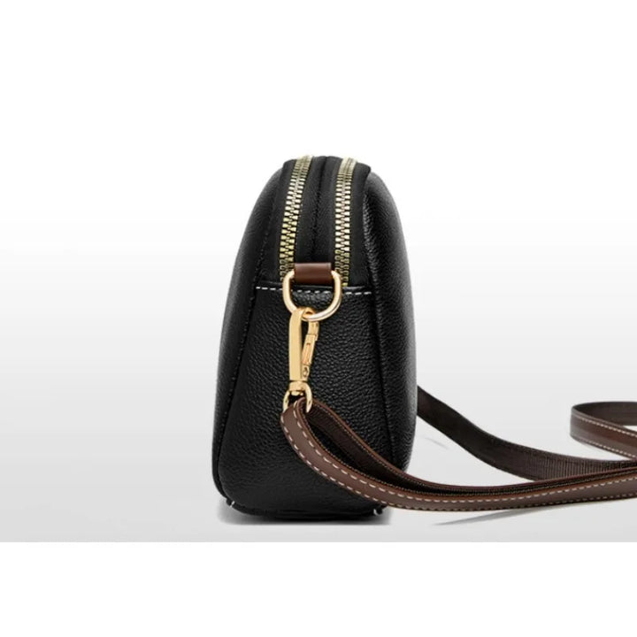 Bolsa de Ombro de Couro de Luxo para Mulheres