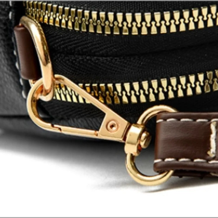 Bolsa de Ombro de Couro de Luxo para Mulheres