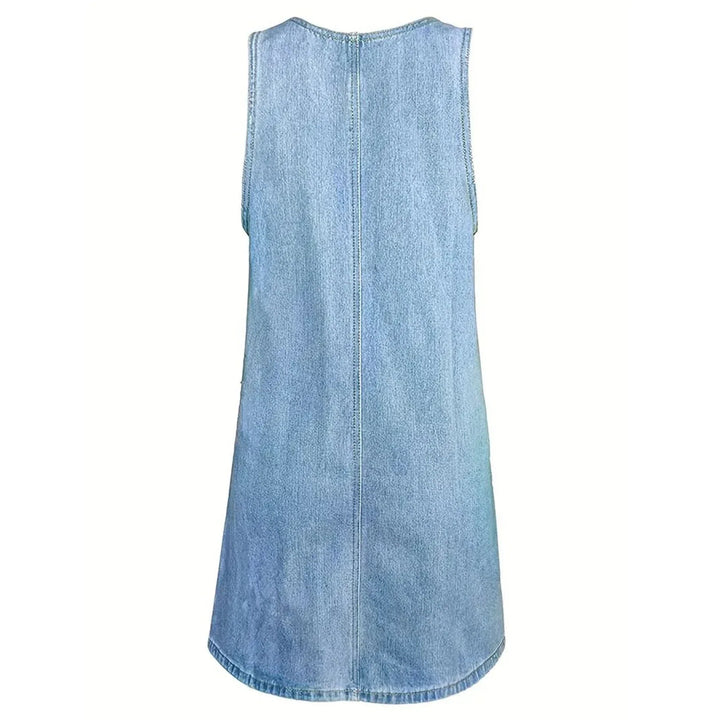 Saylor | Vestido Relaxado em Look Denim