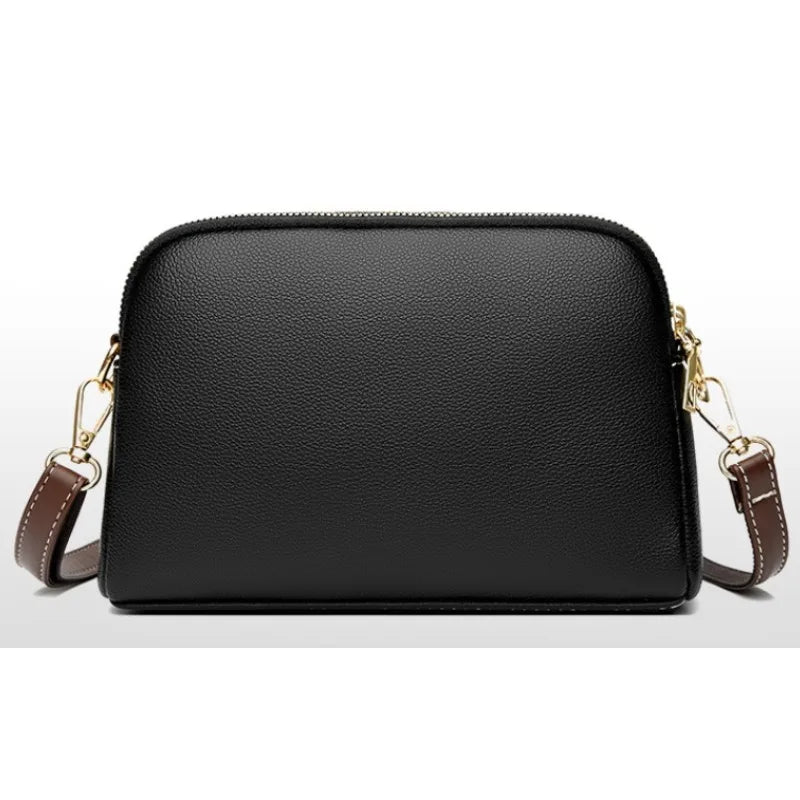 Bolsa de Ombro de Couro de Luxo para Mulheres