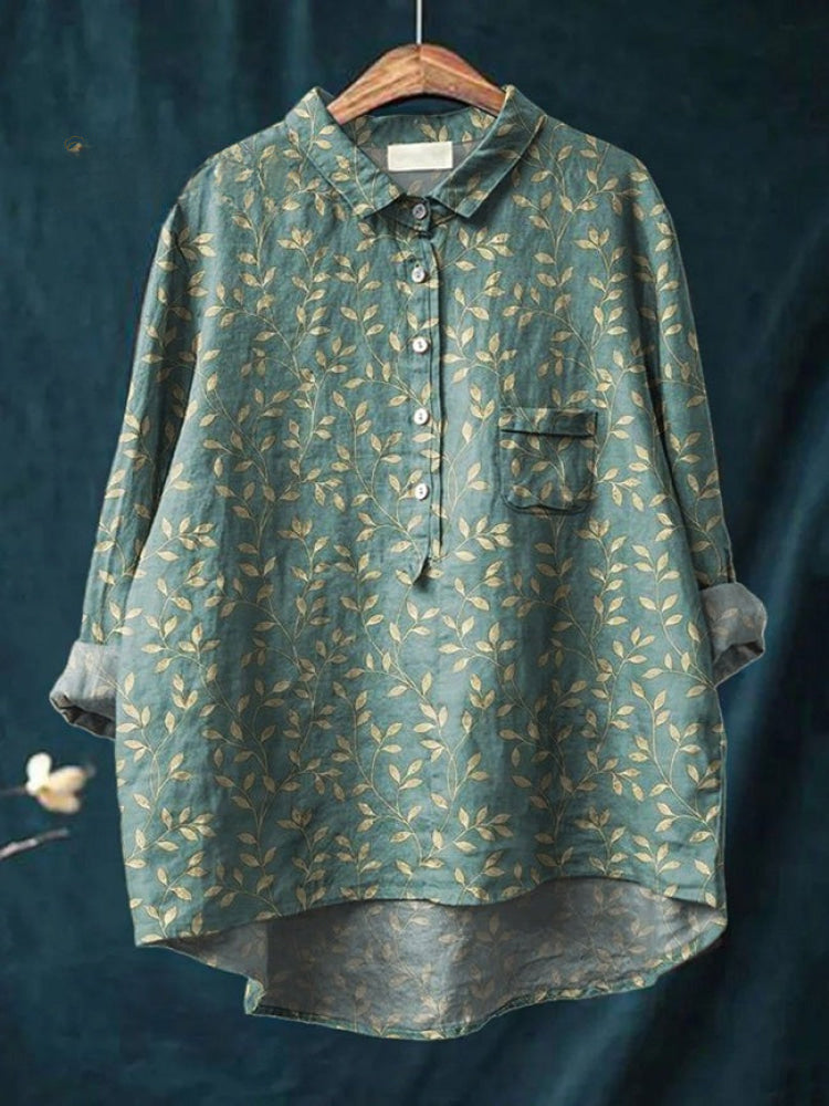 Lina | Camisa Bordada Floral Viva