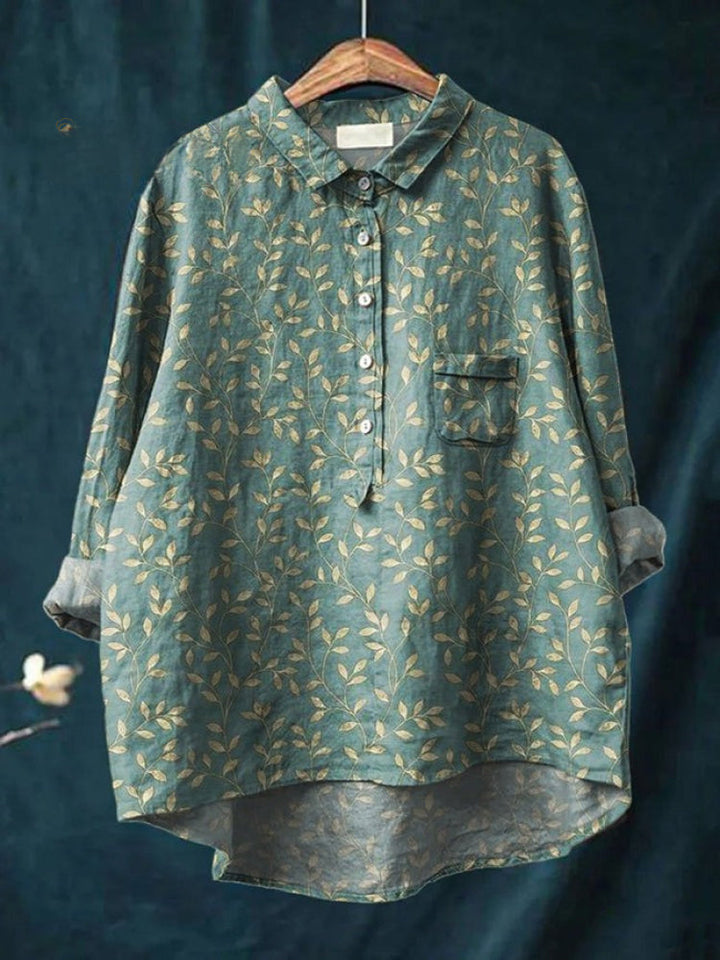 Lina | Camisa Bordada Floral Viva
