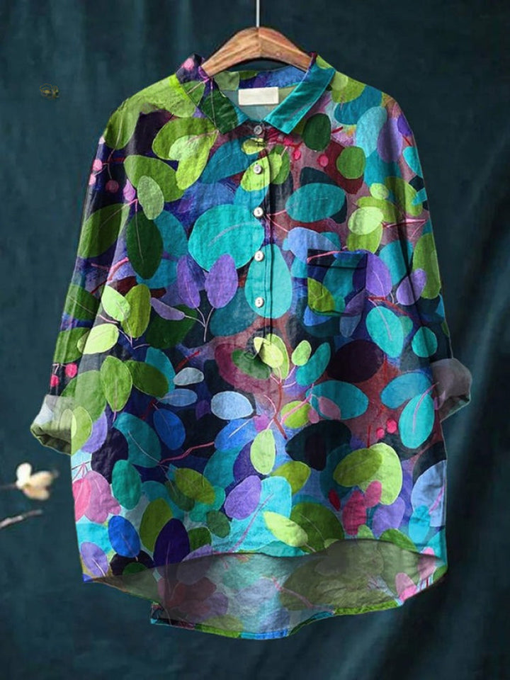 Lina | Camisa Bordada Floral Viva