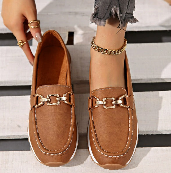 Ella - Sapatos Mocassim Ortopédicos com Fivela