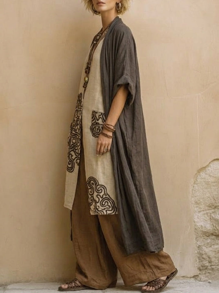 Zara- Conjunto de três peças com padrão tribal
