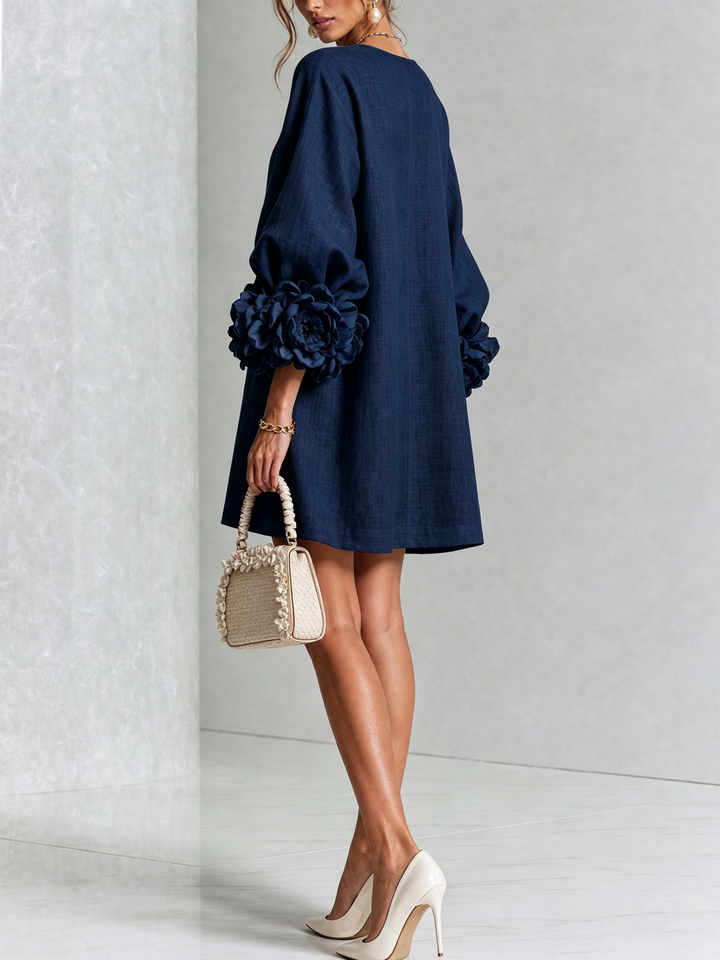 Florença | Vestido Mini Floral com Botões