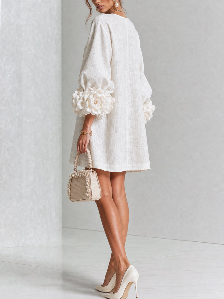 Florença | Vestido Mini Floral com Botões