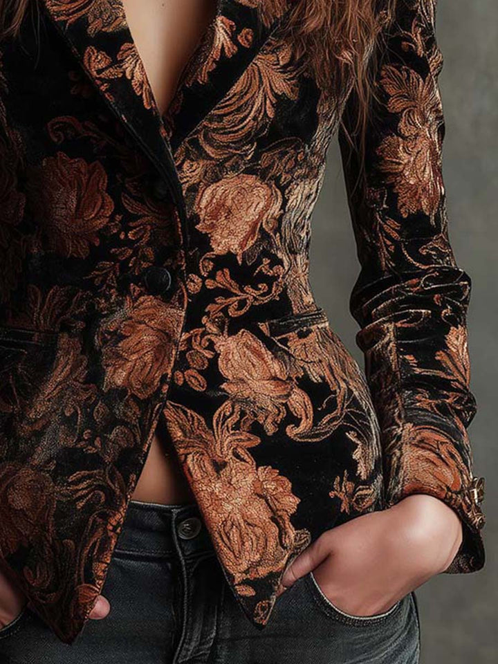 Rhiannon | Blazer Floral Ajustado
