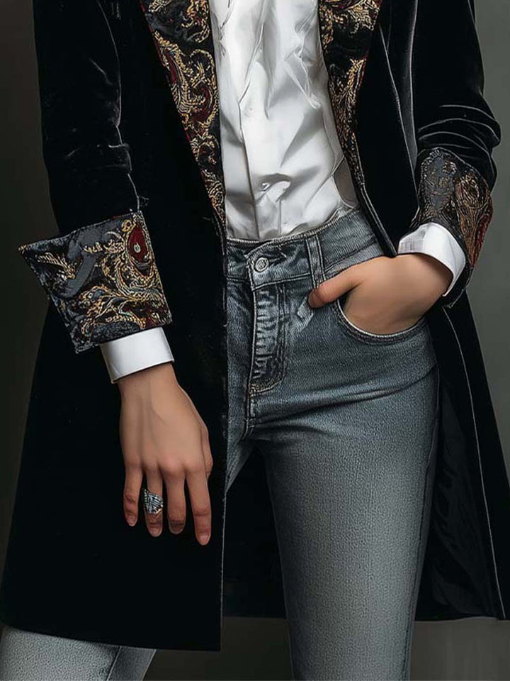 Regina | Blazer Longo Ornado