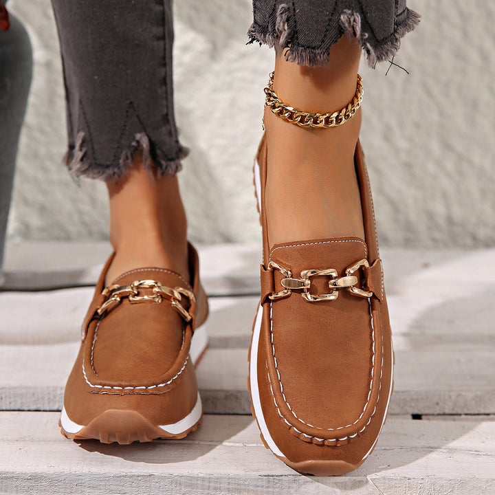 Ella - Sapatos Mocassim Ortopédicos com Fivela