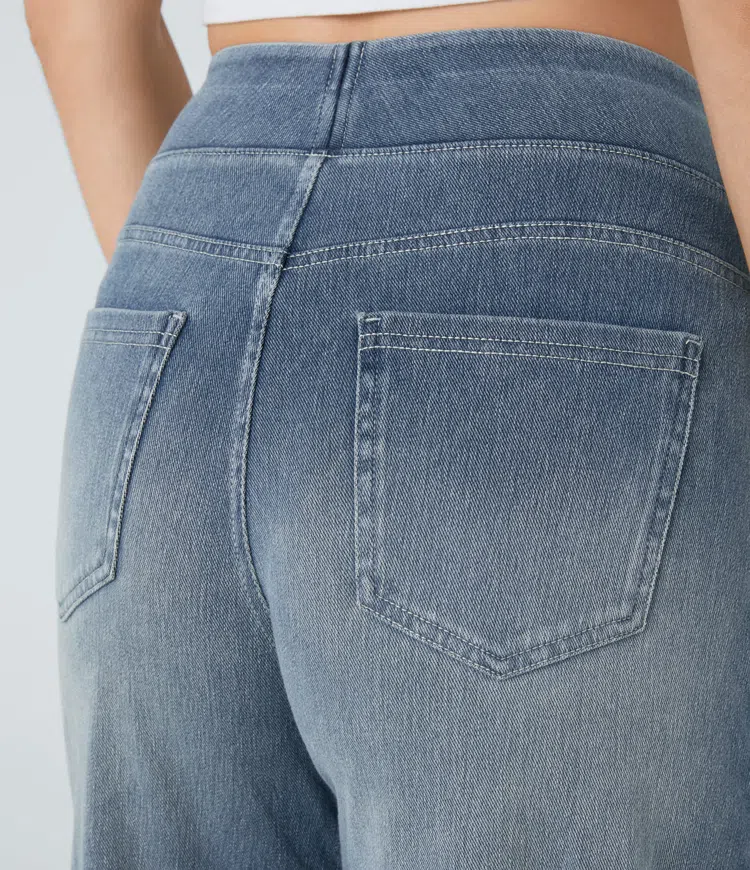 Solène - Jeans de Perna Larga Fit Relaxado