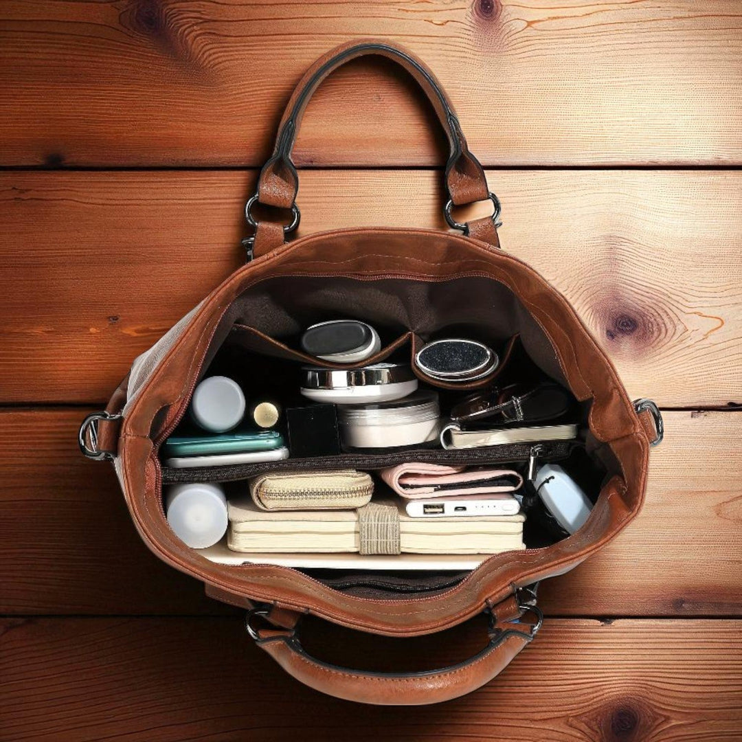 Elegância Clássica Charlotte | Bolsos Tote Vintage