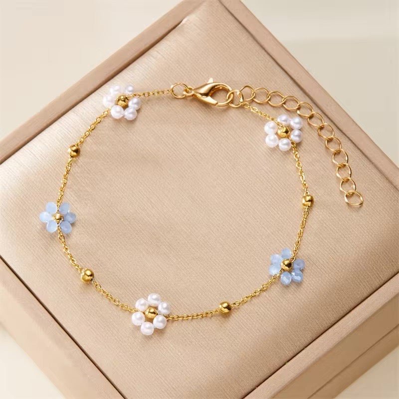 Colar e Pulseiras Dainty Daisy