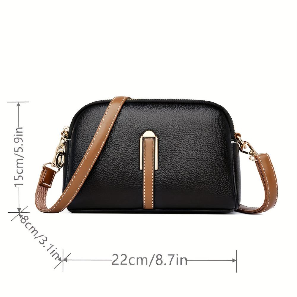 Bolso de ombro com textura "lichi" colorido Míla