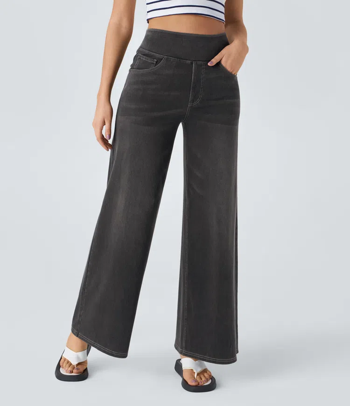 Solène - Jeans de Perna Larga Fit Relaxado