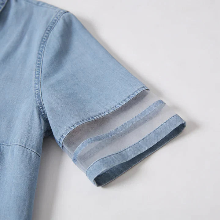 Bretanha | Vestido de Denim Lisonjeiro