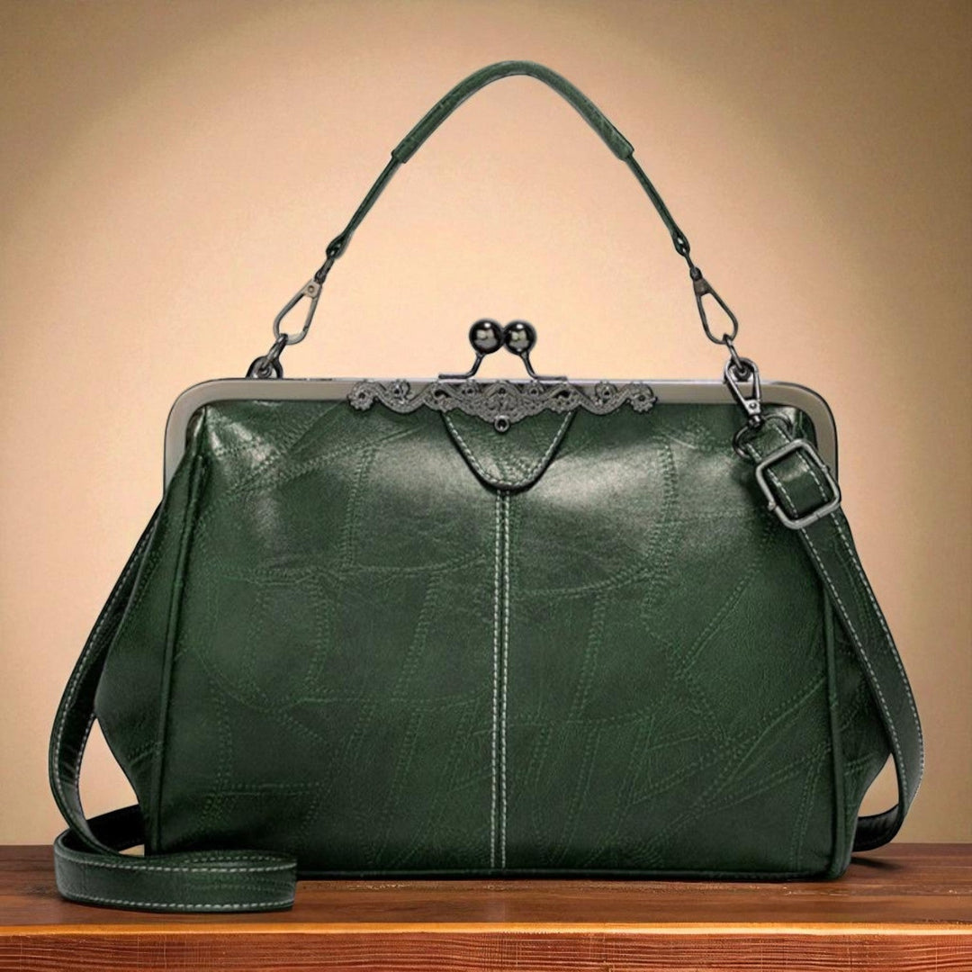 Bolso vintage com fecho a pressão