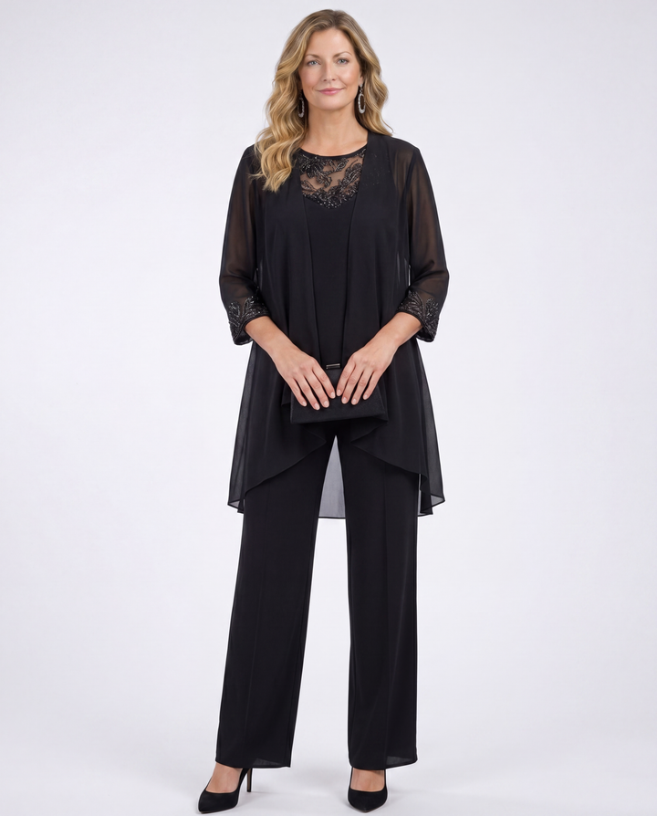Lillie - Conjunto clássico de três peças de estilo minimalista