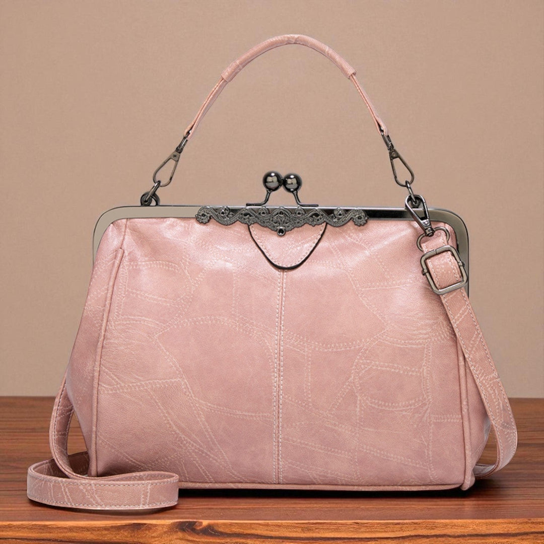 Bolso vintage com fecho a pressão