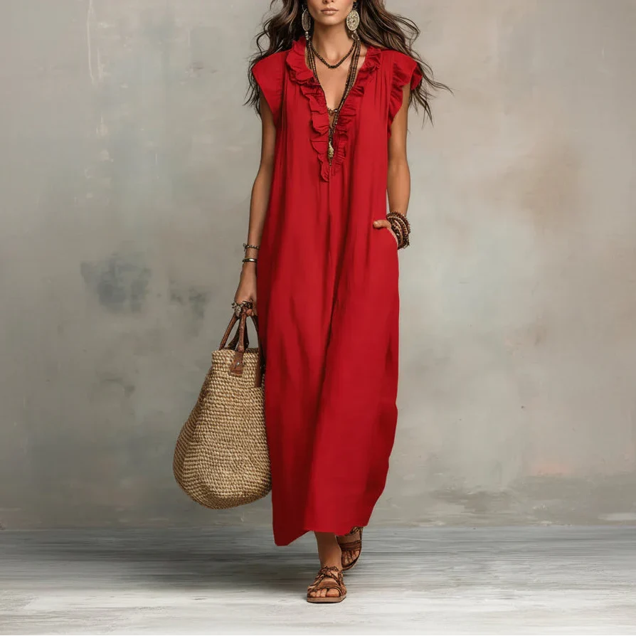Zoey | Vestido Longo Boémio