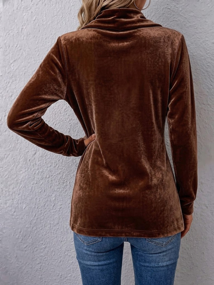 Holliwell™ | Casaco Vintage com Botão na Lapela e Manga Longa Aberto