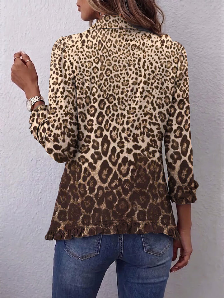 Navara™ | Casaco Rendido com Estampa de Leopardo