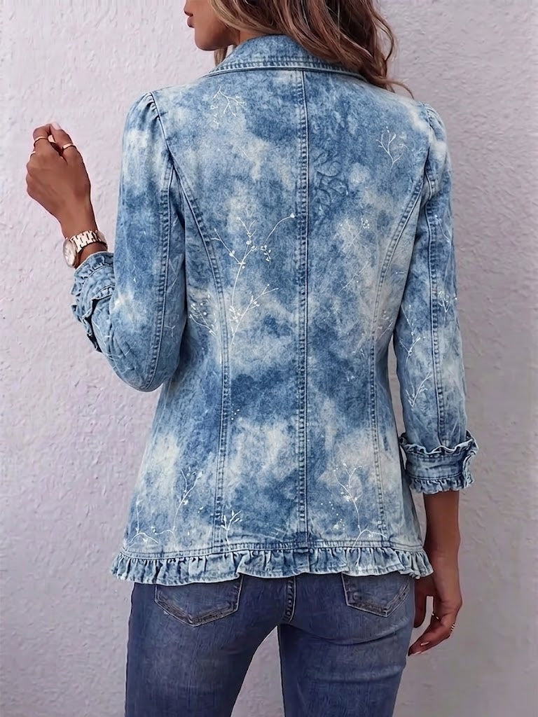 Jemison™ | Casaco Vintage Botânico com Estilo Boho e Detalhes em Renda