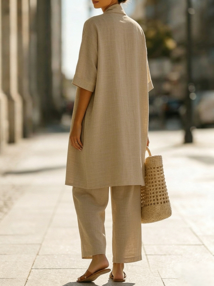 Isa | Conjunto de três peças elegantemente descontraído