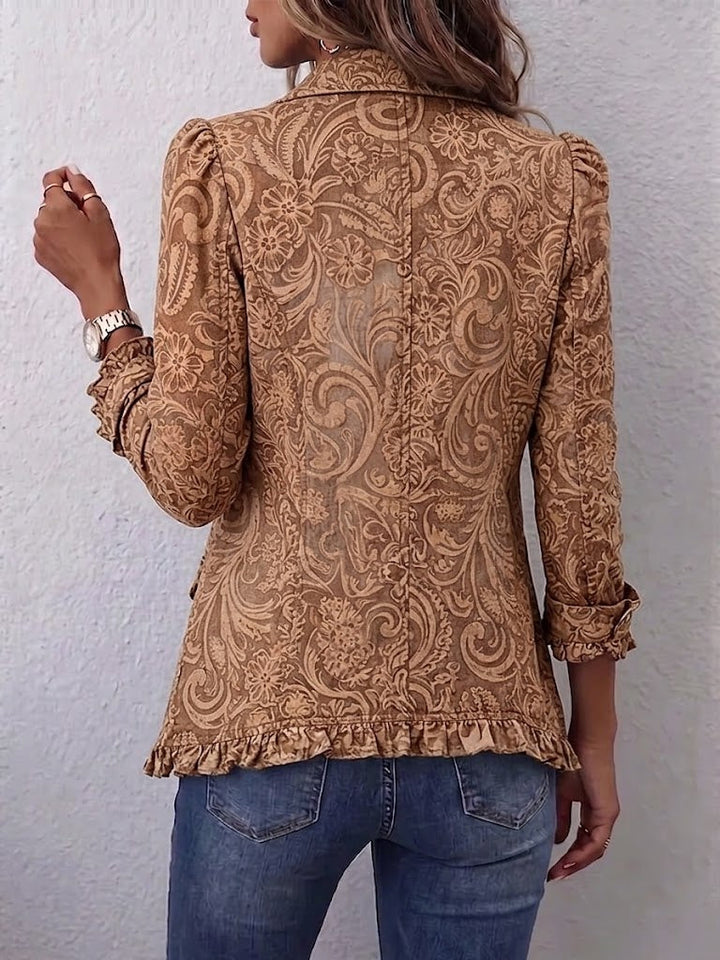 Vyclara™ | Jaqueta Rendada Floral Boémia Vintage