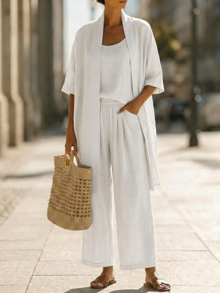 Isa | Conjunto de três peças elegantemente descontraído