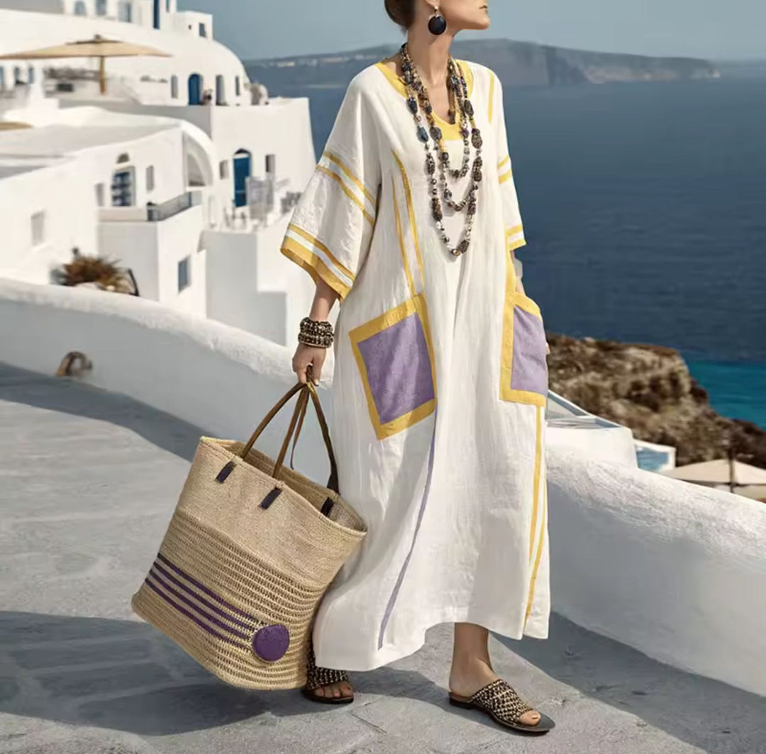 Elegante Mary - Vestido longo de praia para um look de verão na moda
